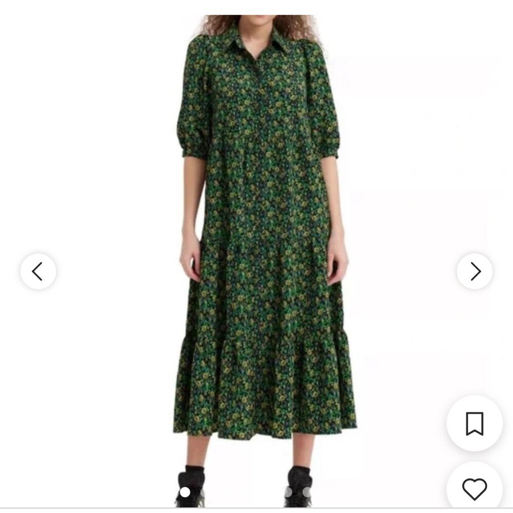 Levi's Cottagecore Floral Midi Dress - Small